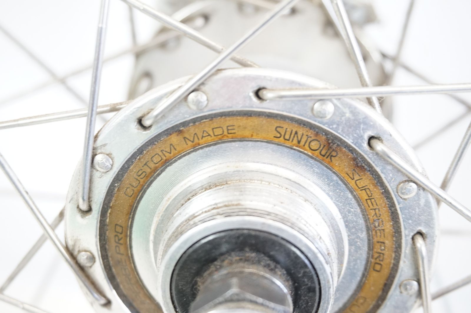 ARAYA 「アラヤ」 GOLD リム SUNTOUR SUPERBE PRO ハブ ホイールセット