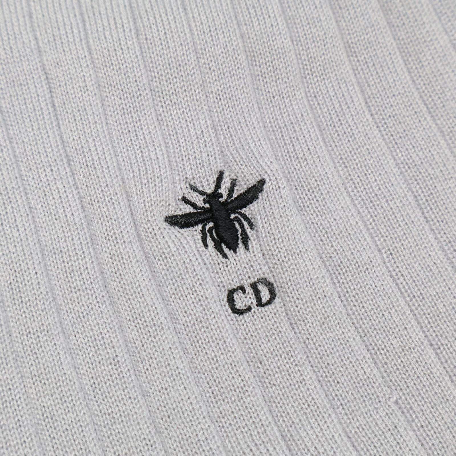 美品 クリスチャンディオール 23年 アンサンブル Bee刺繍 カシミヤ×シルク Christian Dior クリスチャンディオール 【美品/国内正規】844S81AM115