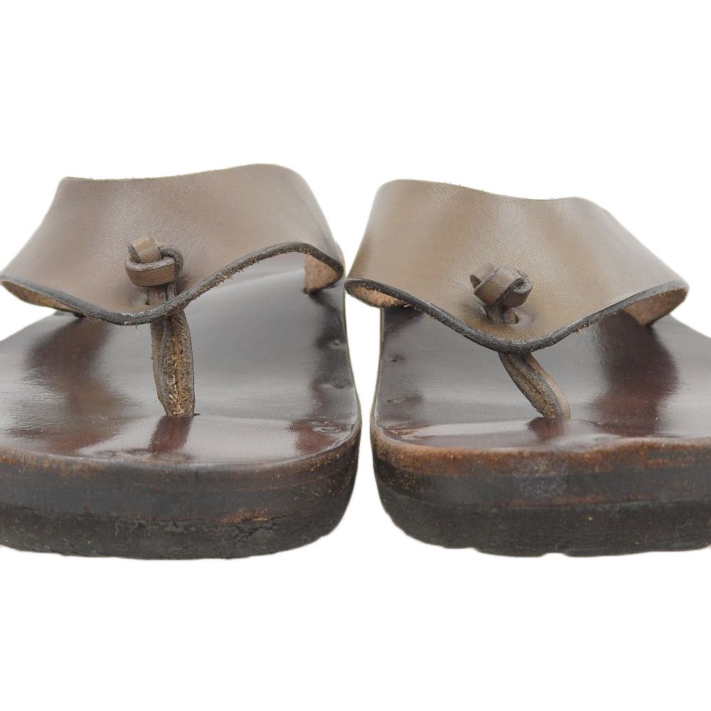 出前一丁。。。様　ユッタニューマン ブラウン レザー サンダル 出前一丁。。。様 ユッタニューマン ブラウン レザー サンダル - メルカリ