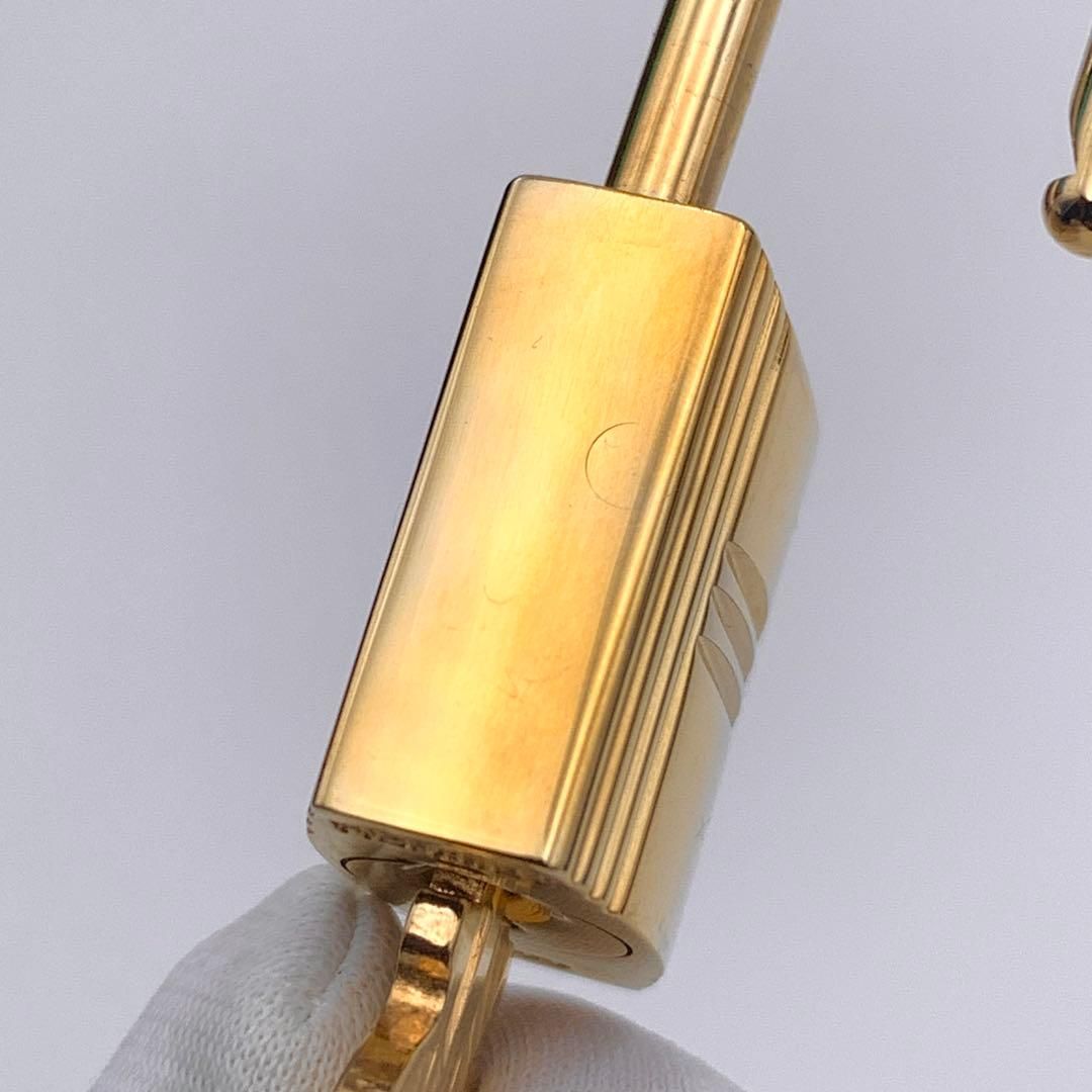 ▲HERMES エルメス カデナ　24Kメッキ　No.51 51番　鍵付き HERMES エルメス カデナ 100番 ゴールド 24Kメッキ 鍵付き 南京錠