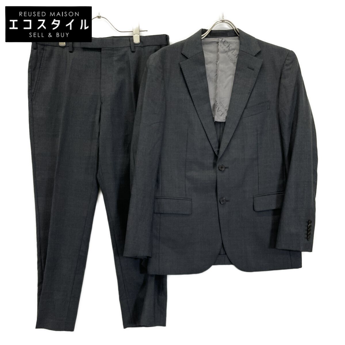 ブラックレーベルクレストブリッジ スーツ セットアップ ストレッチ グレー L BLACK LABEL CRESTBRIDGE ブラックレーベルクレストブリッジ 51H11-116