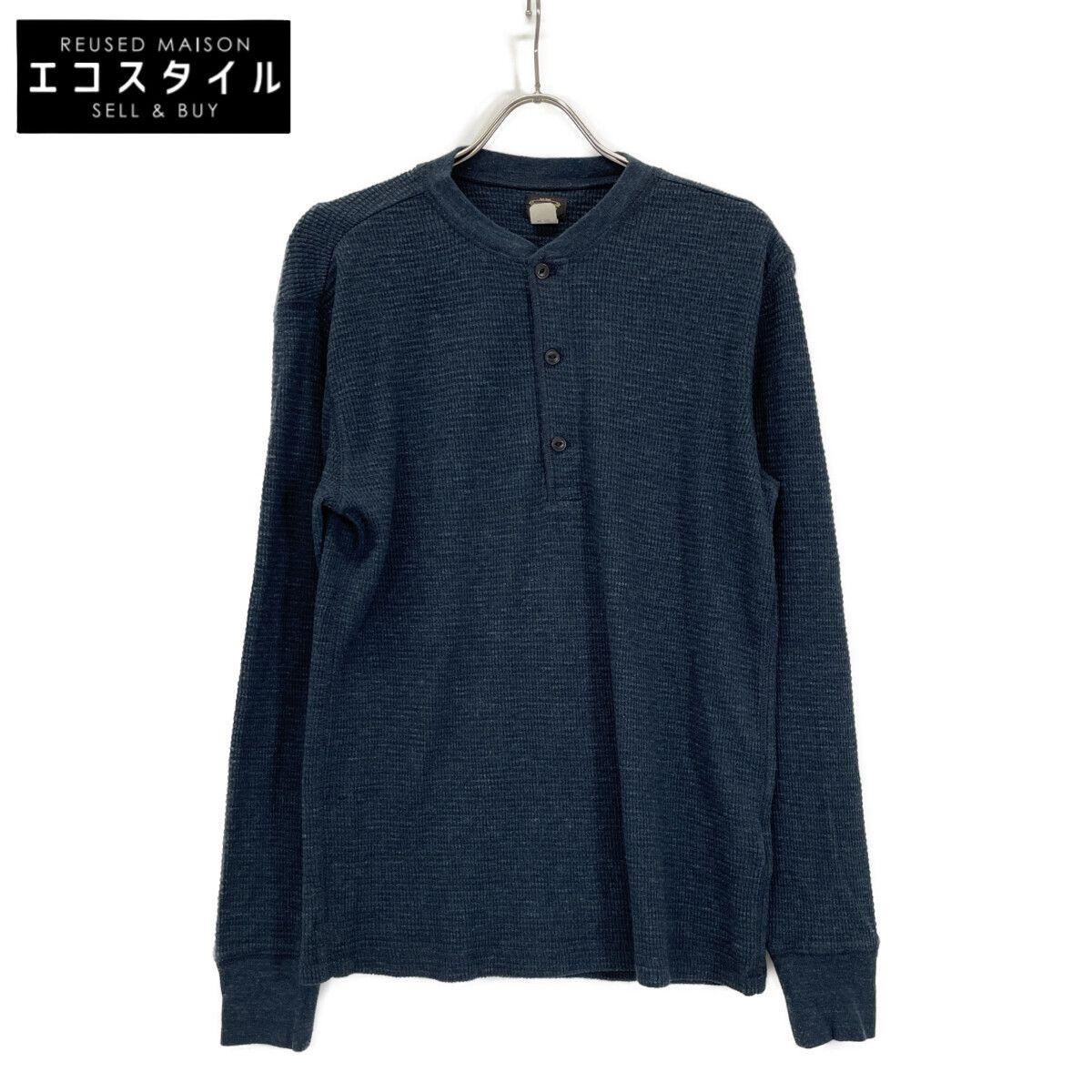 RRL ダブルアールエル 美品 サーマル ワッフル ヘンリーネックシャツ M