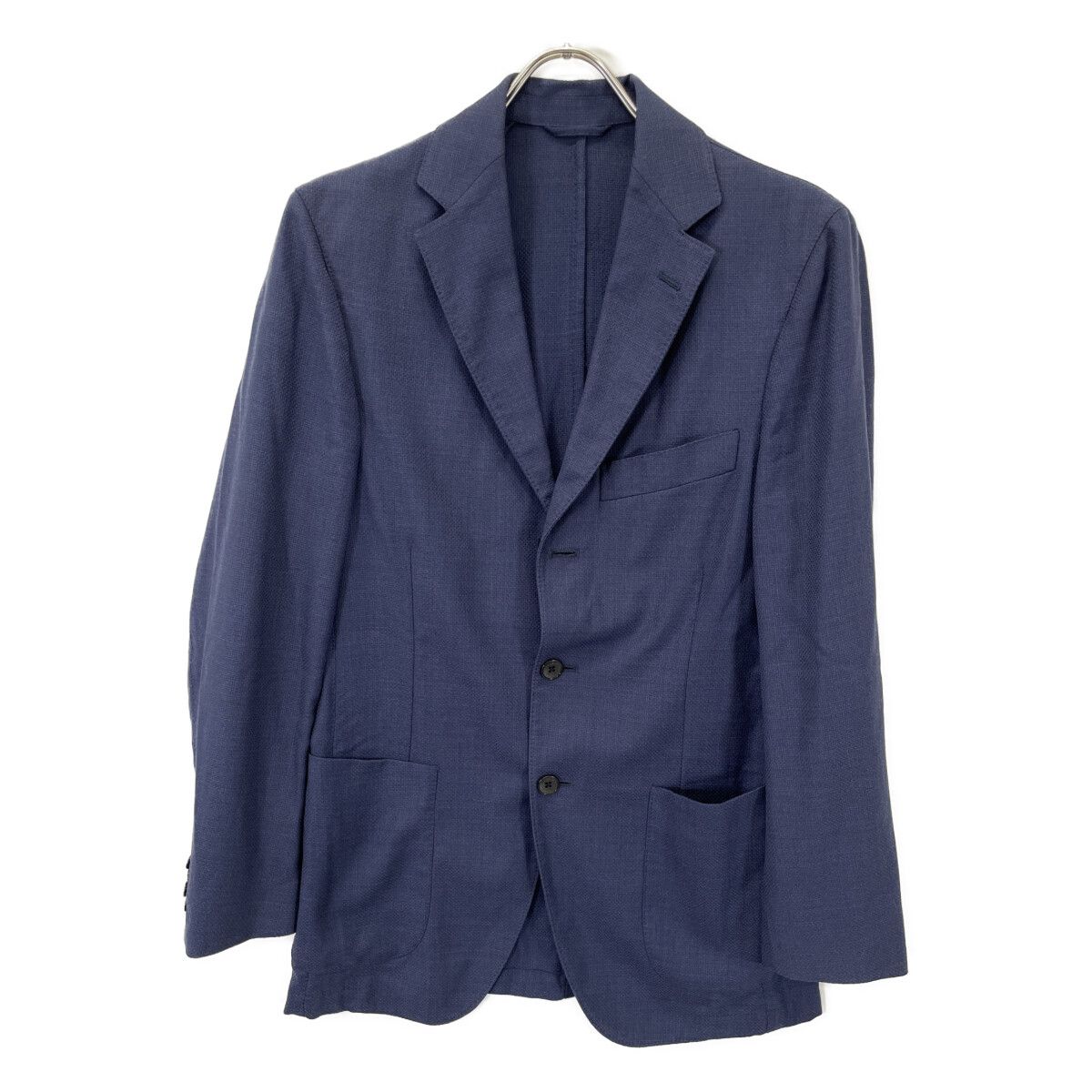 Belvest ベルベスト G15161 ﾌﾞﾙｰ ｳｰﾙ 3B ﾃｰﾗｰﾄﾞｼﾞｬｹｯﾄ 44 - メルカリ