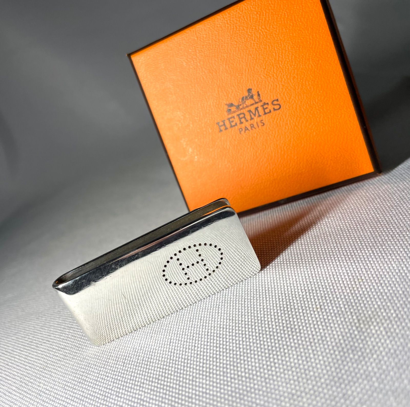 超希少　HERMES　エブリン　マネークリップ　タイピン　Silver925 超希少 HERMES エブリン マネークリップ タイピン Silver925 超希少