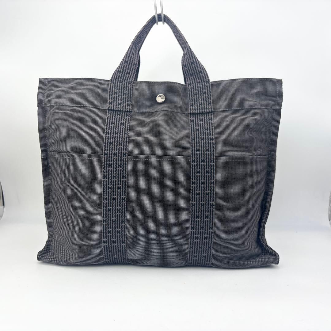 HERMES エールライン トート MM グレー カデナ(鍵付き) エルメス エールライン MM トートバッグ グレー系 鞄 カバン カデナ(鍵