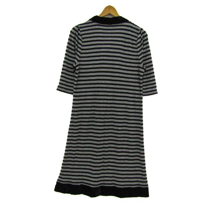 ソニアバイソニアリキエル ロングワンピース トップス 七分袖 ボーダー