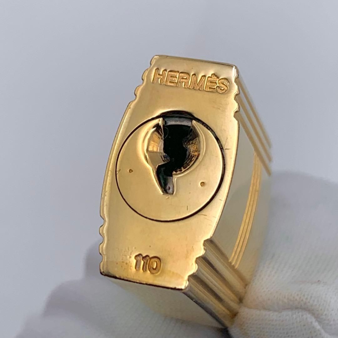 エルメス カデナ 24Kメッキ No.110 110番 鍵付き カデナキー