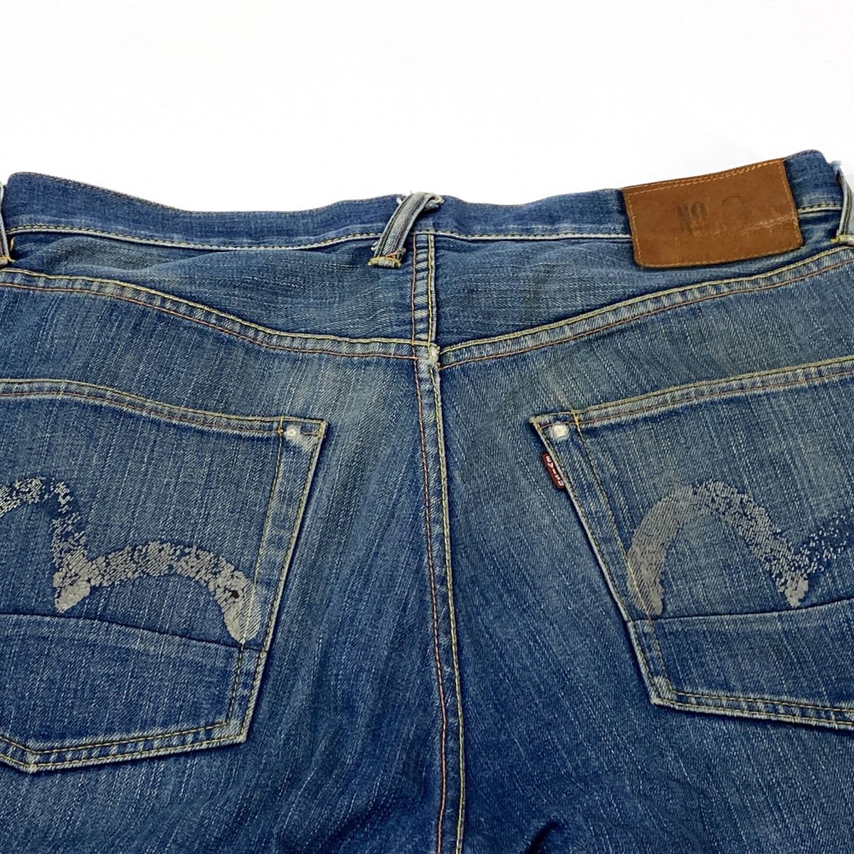 EVISU エヴィス 白カモメ No.2モデル デニムパンツ ボタンフライ