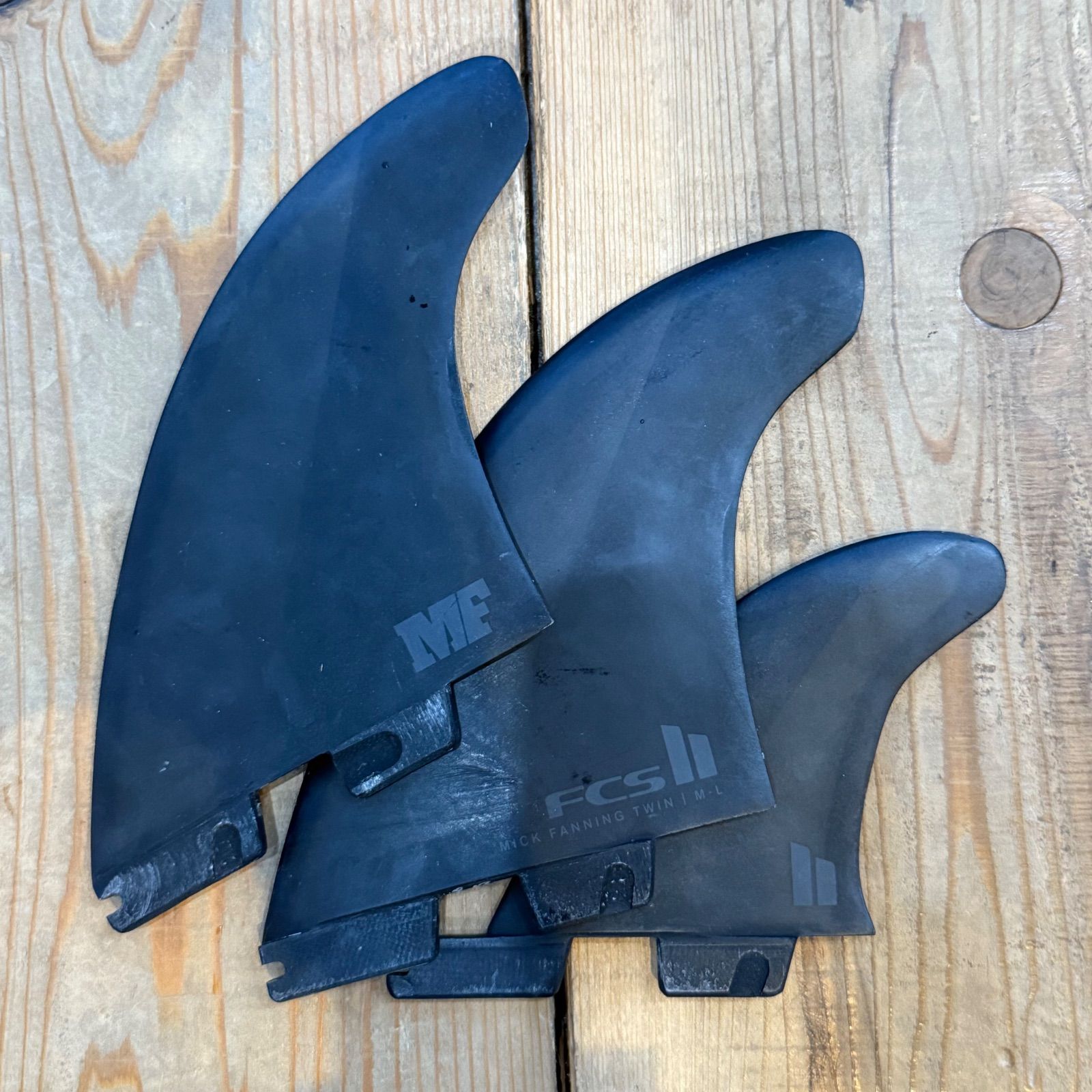 中古品 FCS2 フィン MICK FANNING'S ミックファニング TWIN＋1