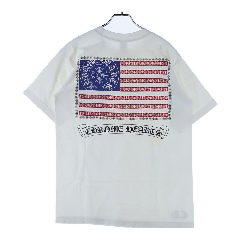 クロムハーツ アメリカンフラッグロゴプリントTシャツ メンズ XL 