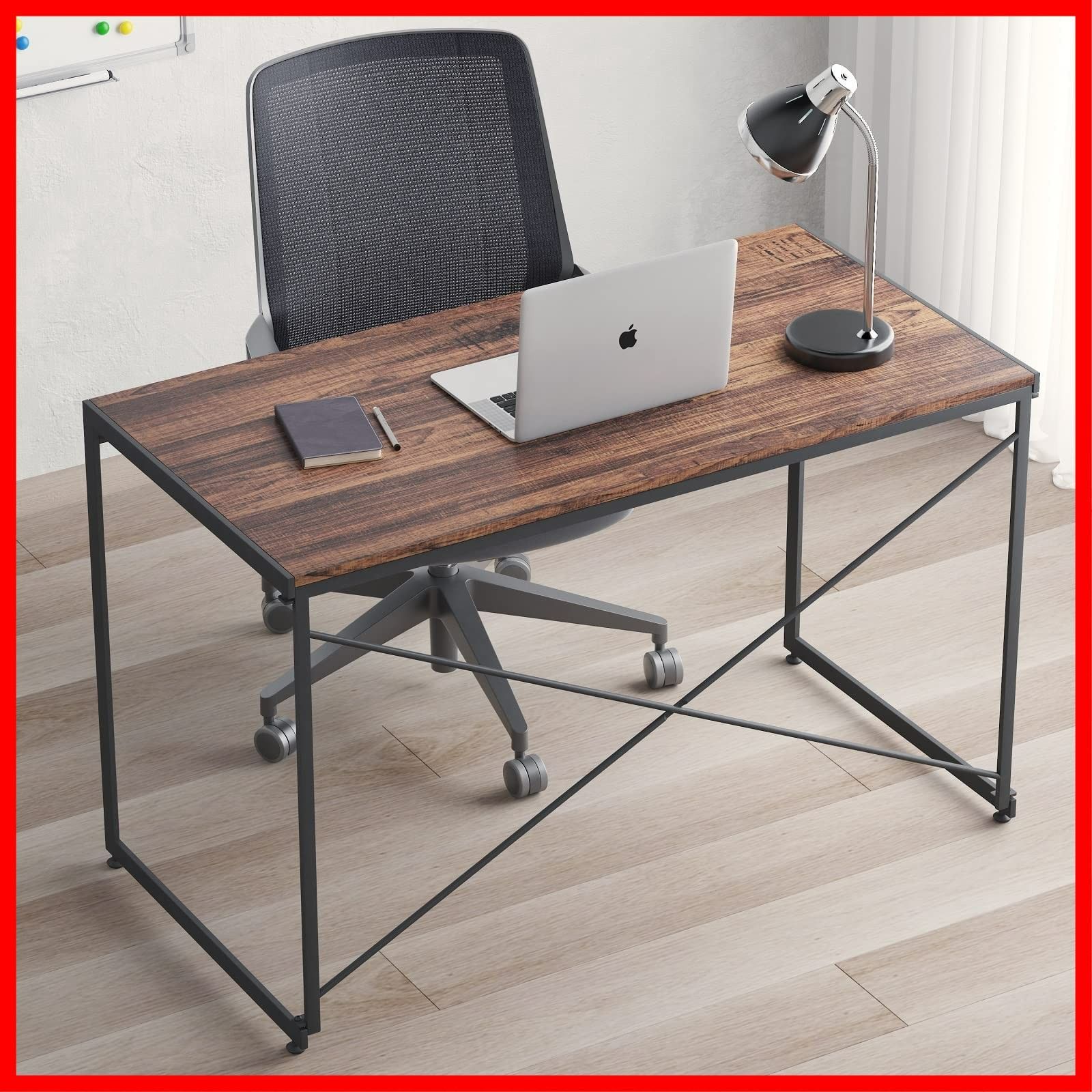 耐荷重135KG 木製 組立簡単 折りたたみ 勉強机 しっかりした構造 学習