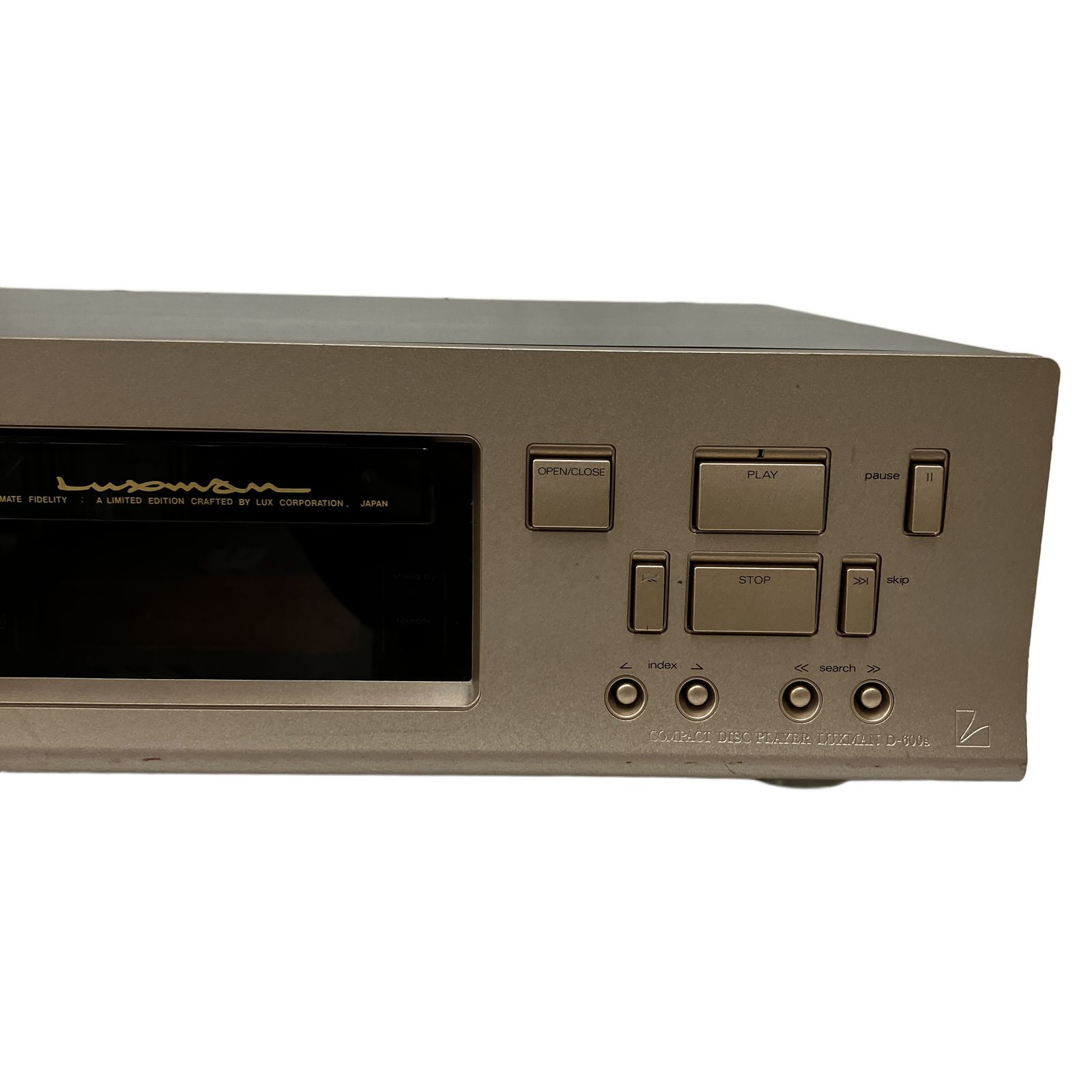 LUXMAN D-600S ラックスマン CDプレーヤー リモコン付き 音響機器