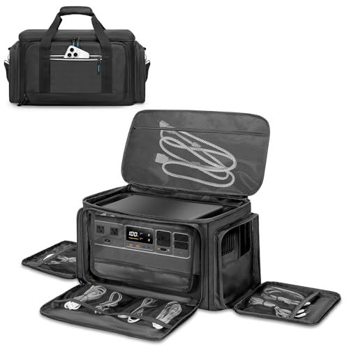  Trunab ポータブル電源 バッグ DJI Power 1000と互換性 ケース 透明なフロントパネル付き 保護ケース キャンプ 外出や旅行用 m その他 旅行かばん 小分けバッグ