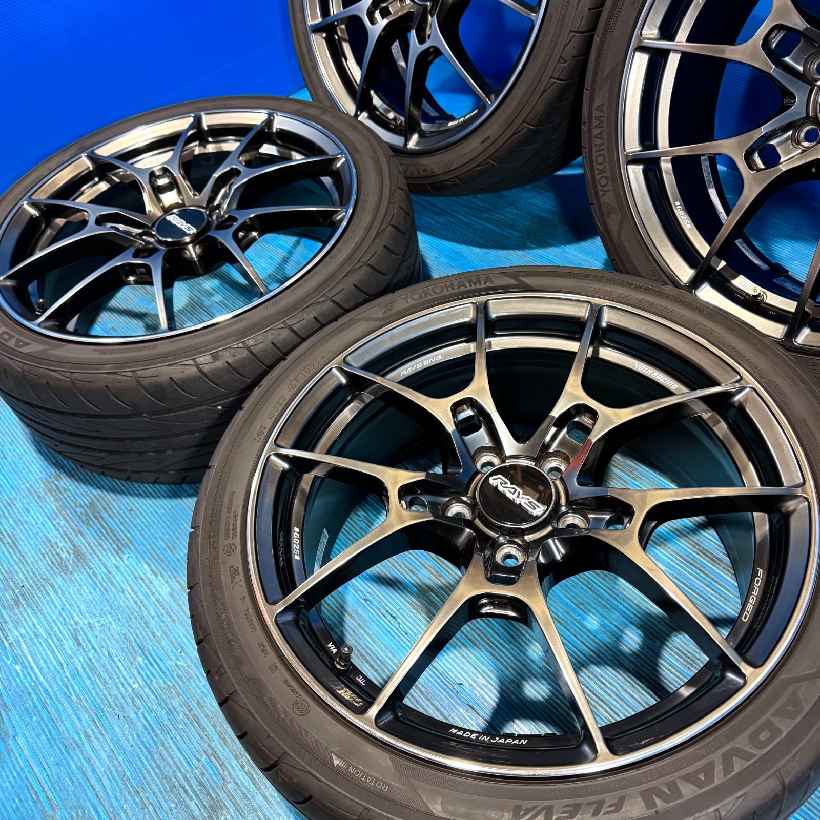極上品 RAYS VOLK RACING G025 18インチ 7.5J+48 5H112 鍛造 軽量
