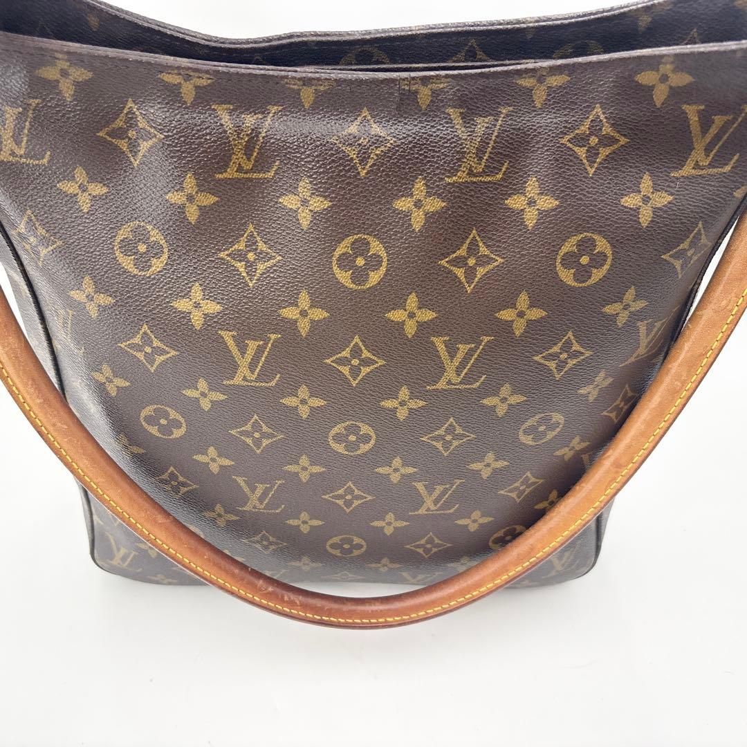 ルイヴィトン M51145モノグラム ルーピングGMトートバッグ ブラウン