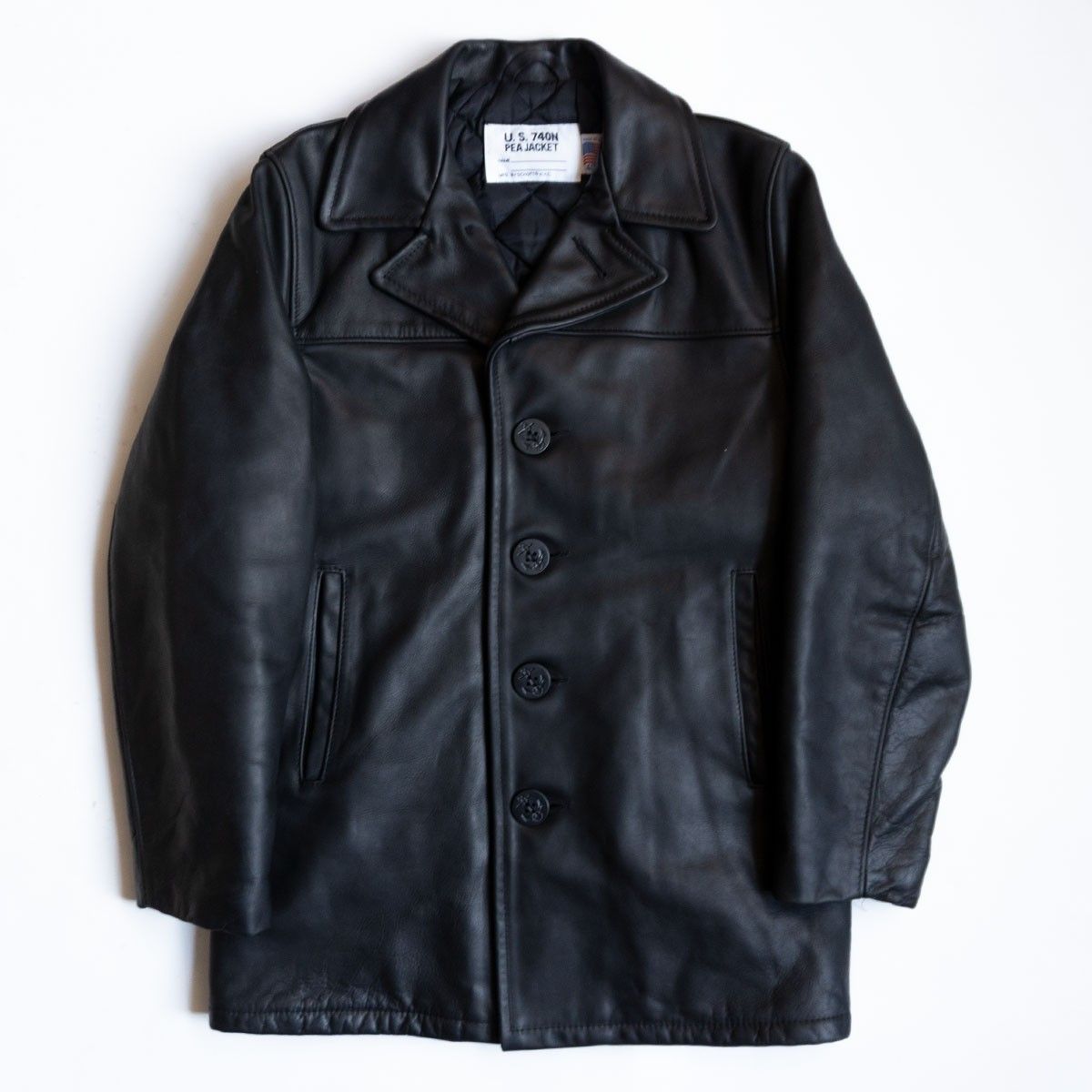極美品】SCHOTT【156 レザー カーコート】40 ブラック アメリカ製 