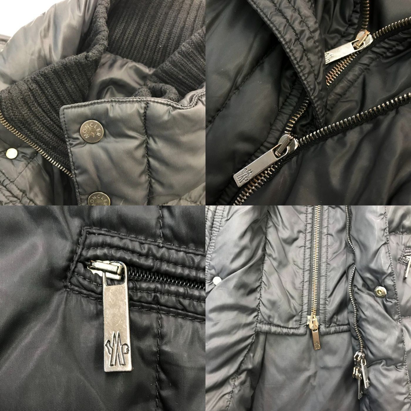 MONCLER モンクレール ダウンジャケット メンズ 二重ジッパー フード 