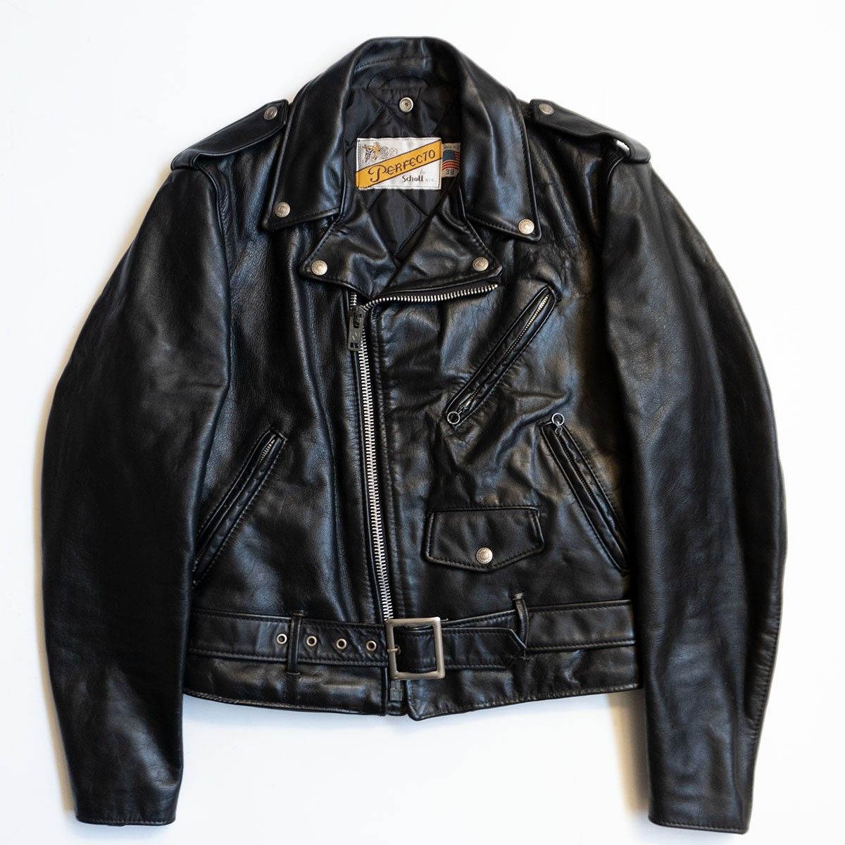 美品SCHOTT618⁄ダブルライダース ジャケット38 【美品】SCHOTT【618 