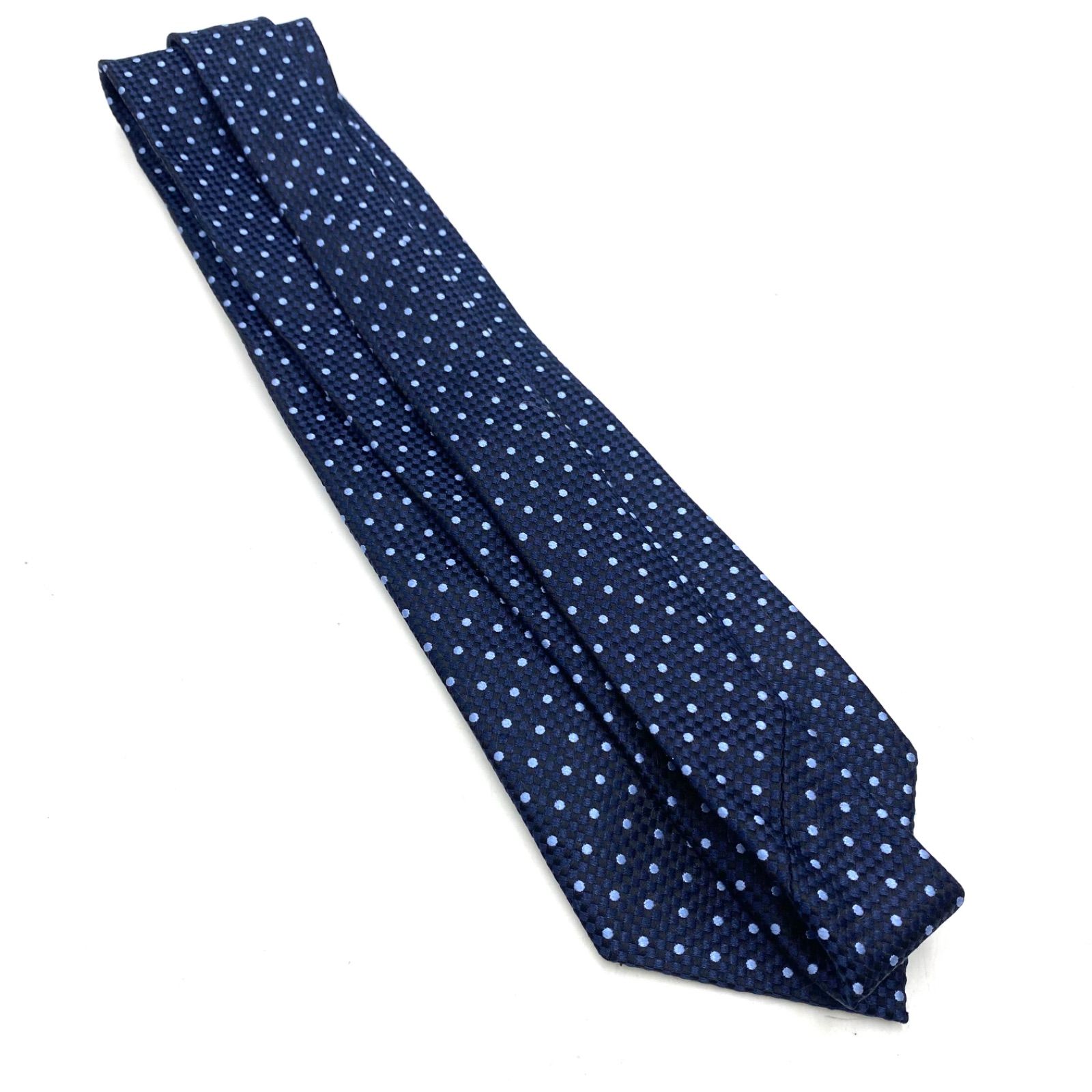 TOM FORD トムフォード ネクタイ ドット ブルー シルク メンズ 紳士