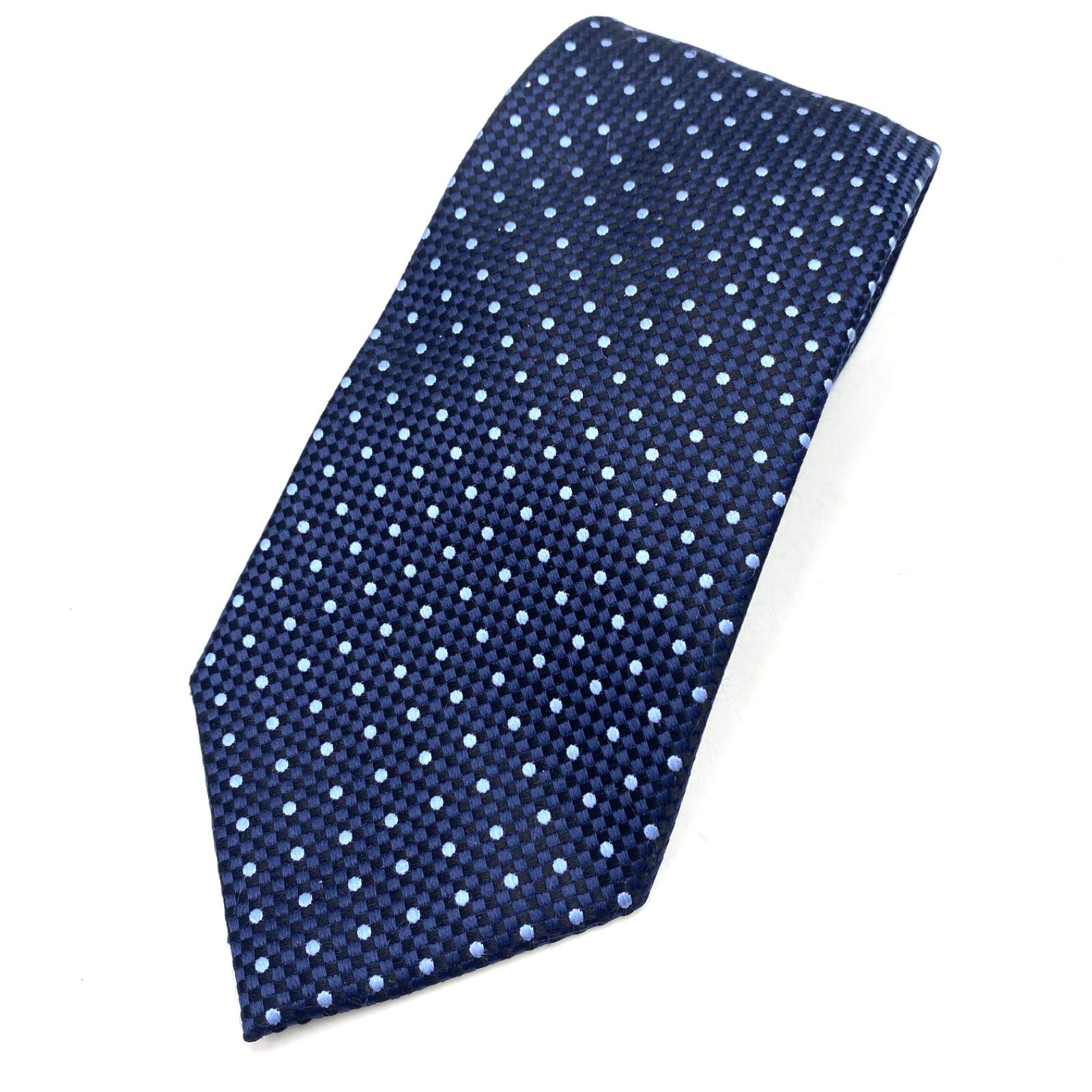TOM FORD トムフォード ネクタイ ドット ブルー シルク メンズ 紳士
