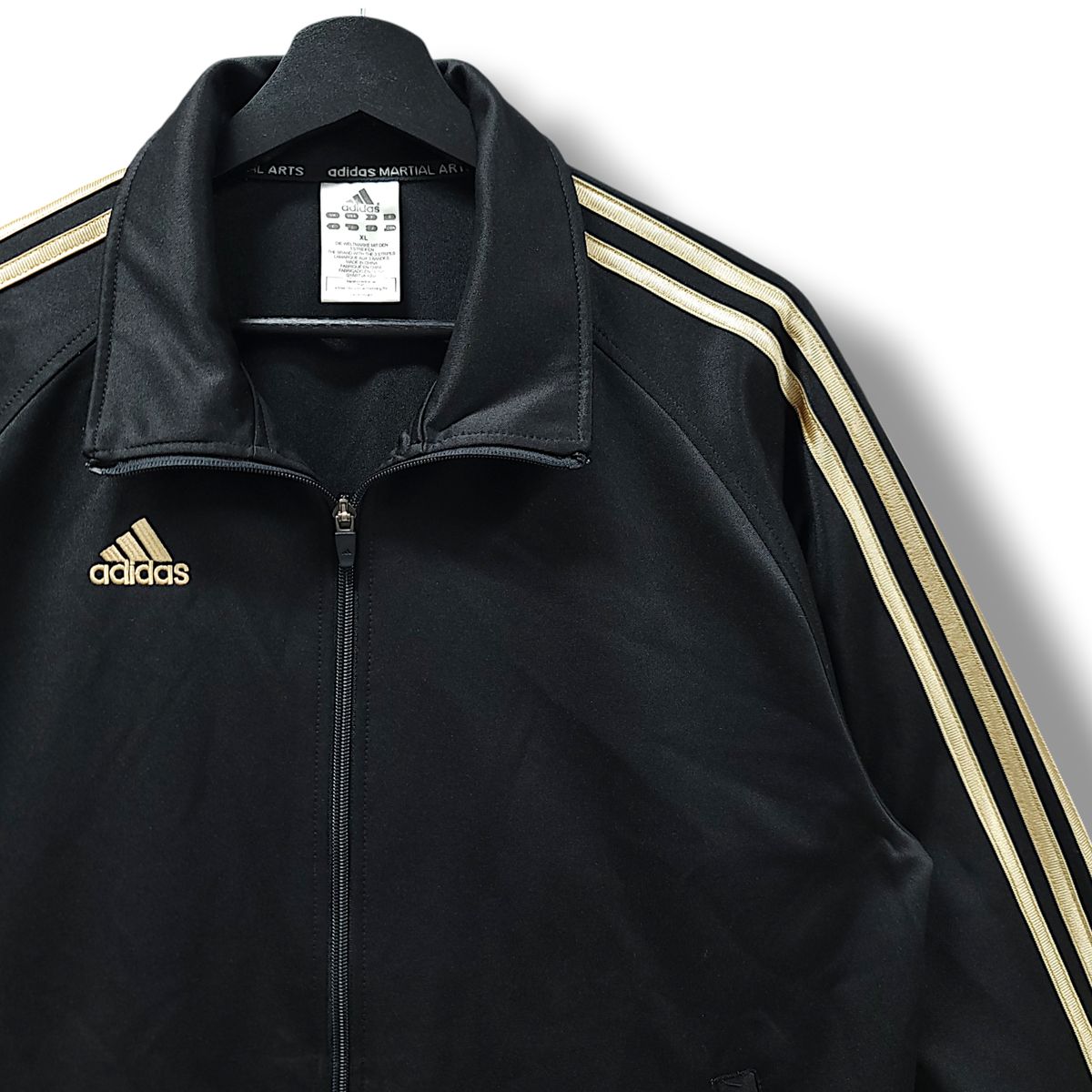 XL アディダス ブラック&ゴールドライン マーシャルアーツ トラック