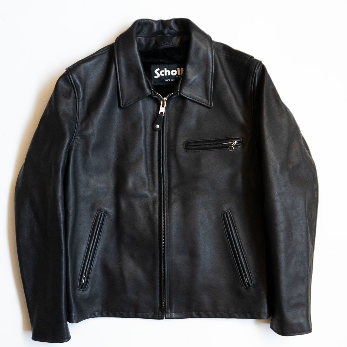 極美品/ビッグサイズ】SCHOTT【643/シングルライダースジャケット】42