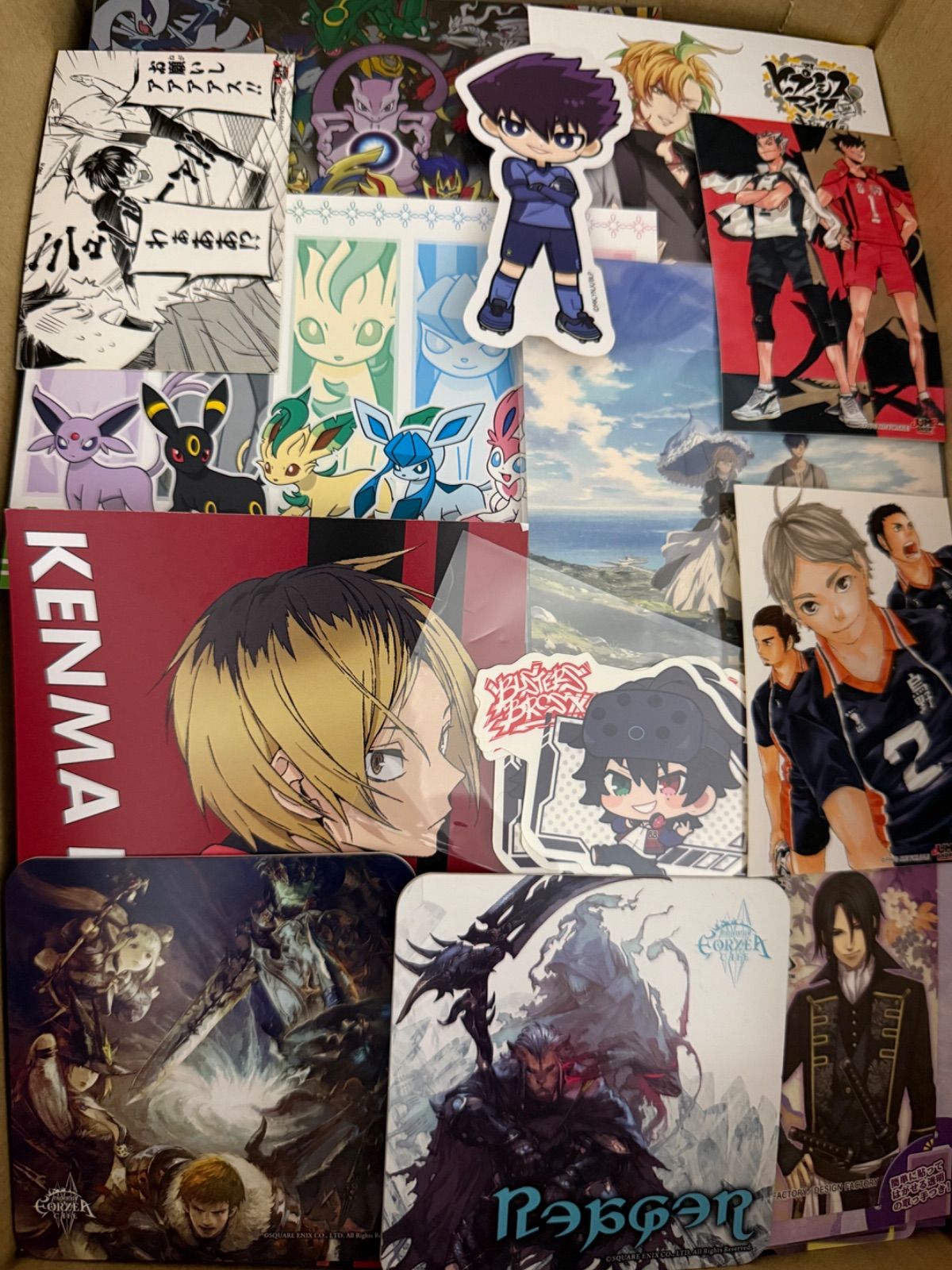 紙類 アニメ ゲーム まとめ売り 大量 コースター ポストカード カード