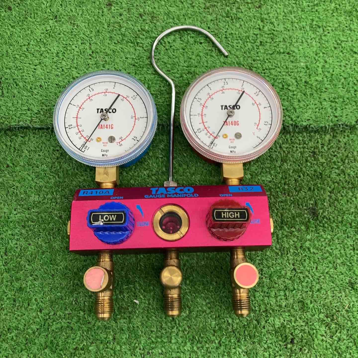 現状品】 イチネンタスコ/TASCO ゲージマニホールド・TA-122G-1 【桶川