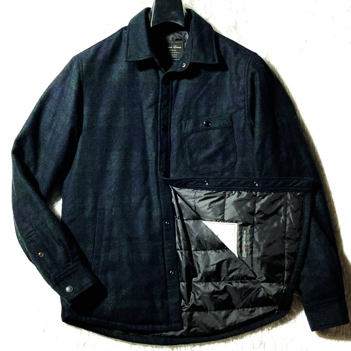 ナノユニバース×西川ダウン☆モデル着用 完売☆上品スコティッシュ