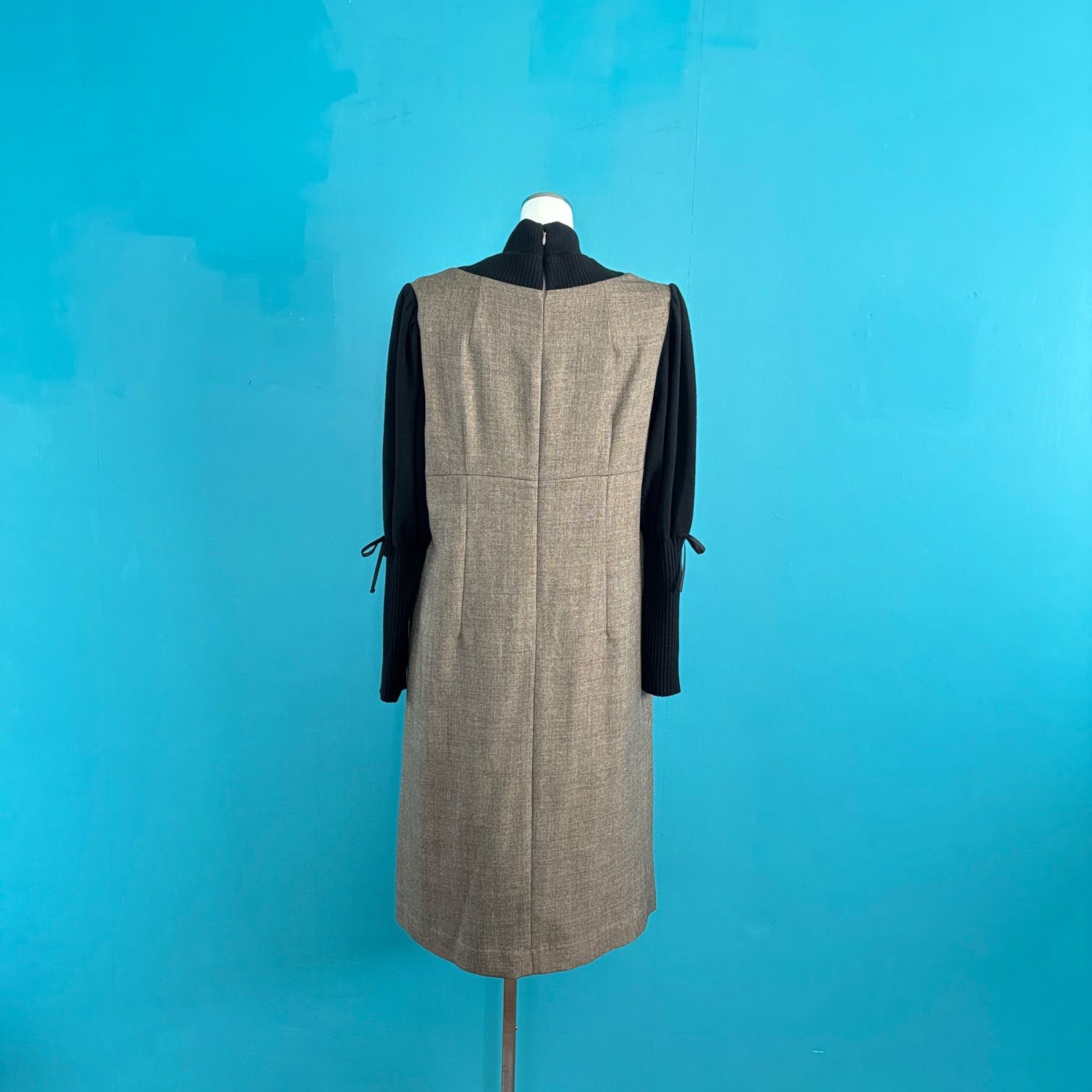 1177 新品タグ付 スーパービューティー ツイード ドッキングワンピース