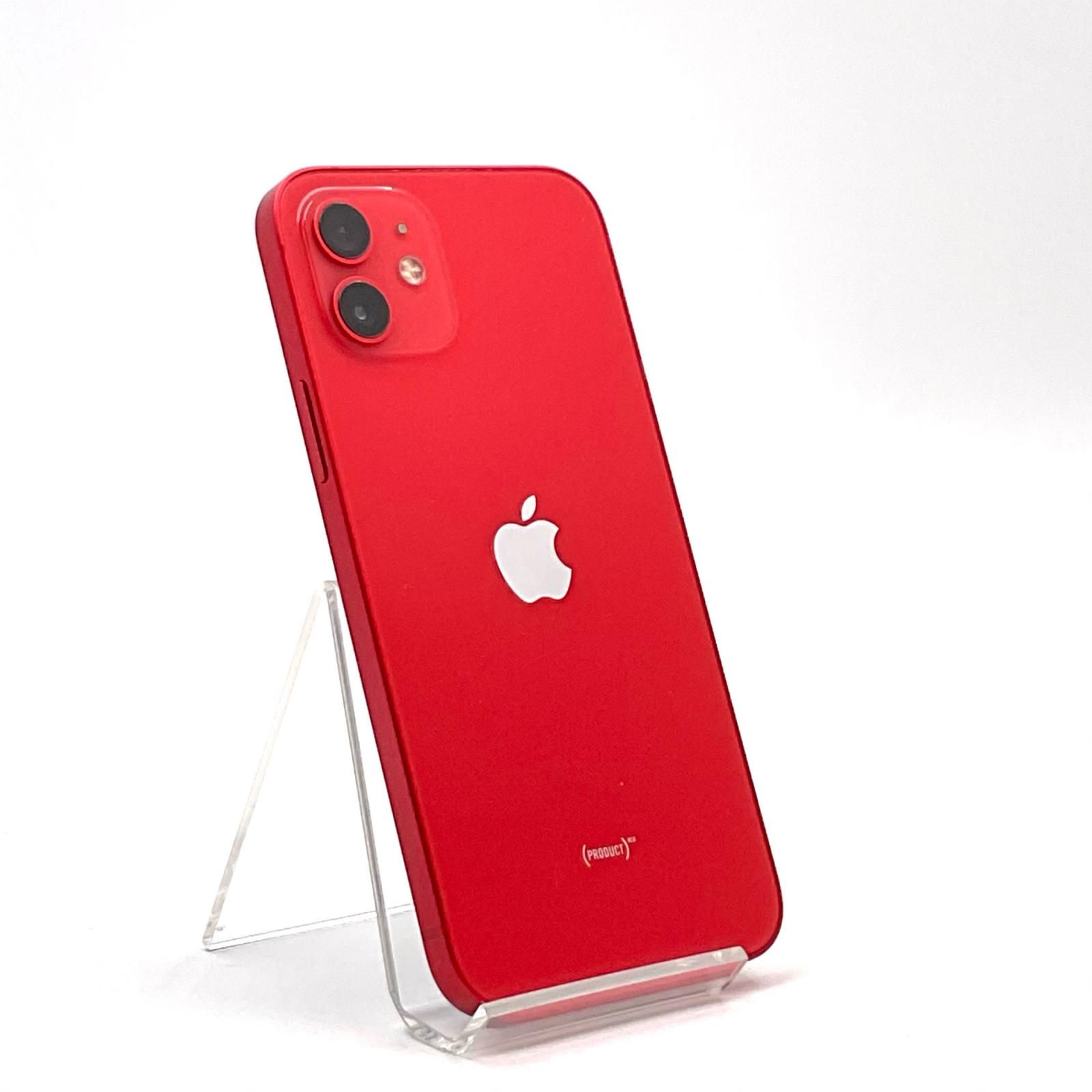 iPhone 12 256GB (PRODUCT)RED SIMフリー 白ロム 動作確認済 93%【全額