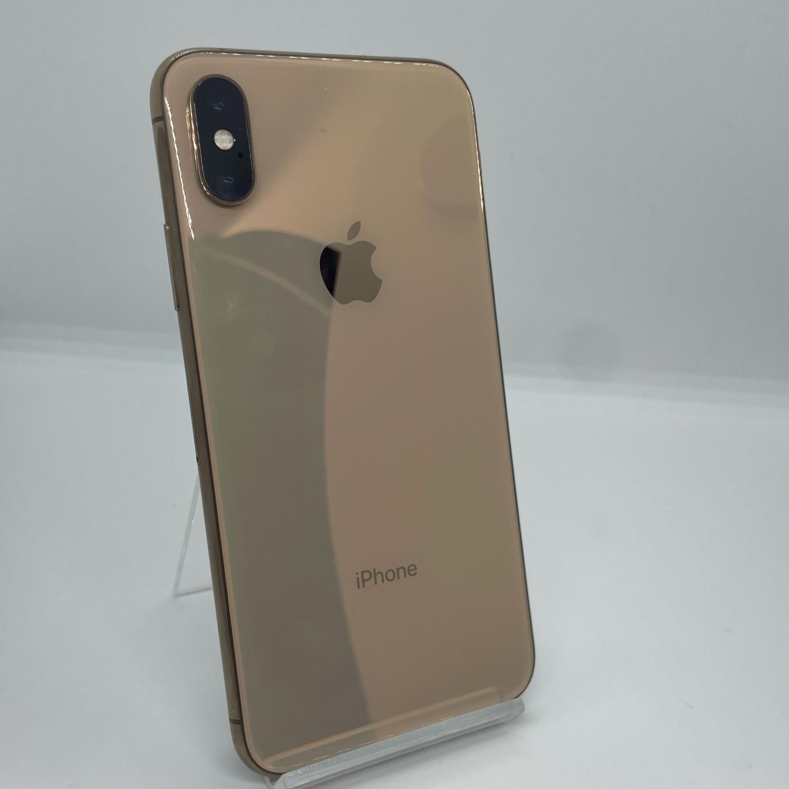 iPhone XS 256GB ゴールド au SIMフリー 白ロム 動作確認済 72%【全額