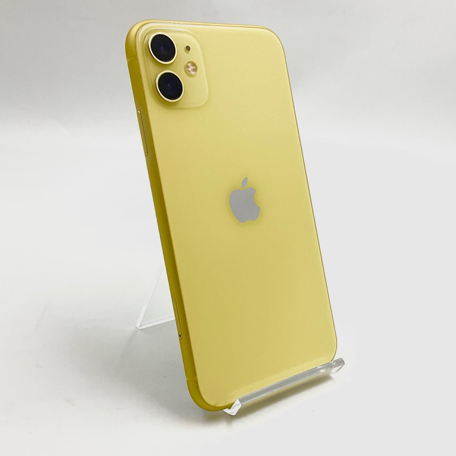 iPhone 11 128GB イエロー SIMフリー 白ロム 動作確認済 82%【全額返金