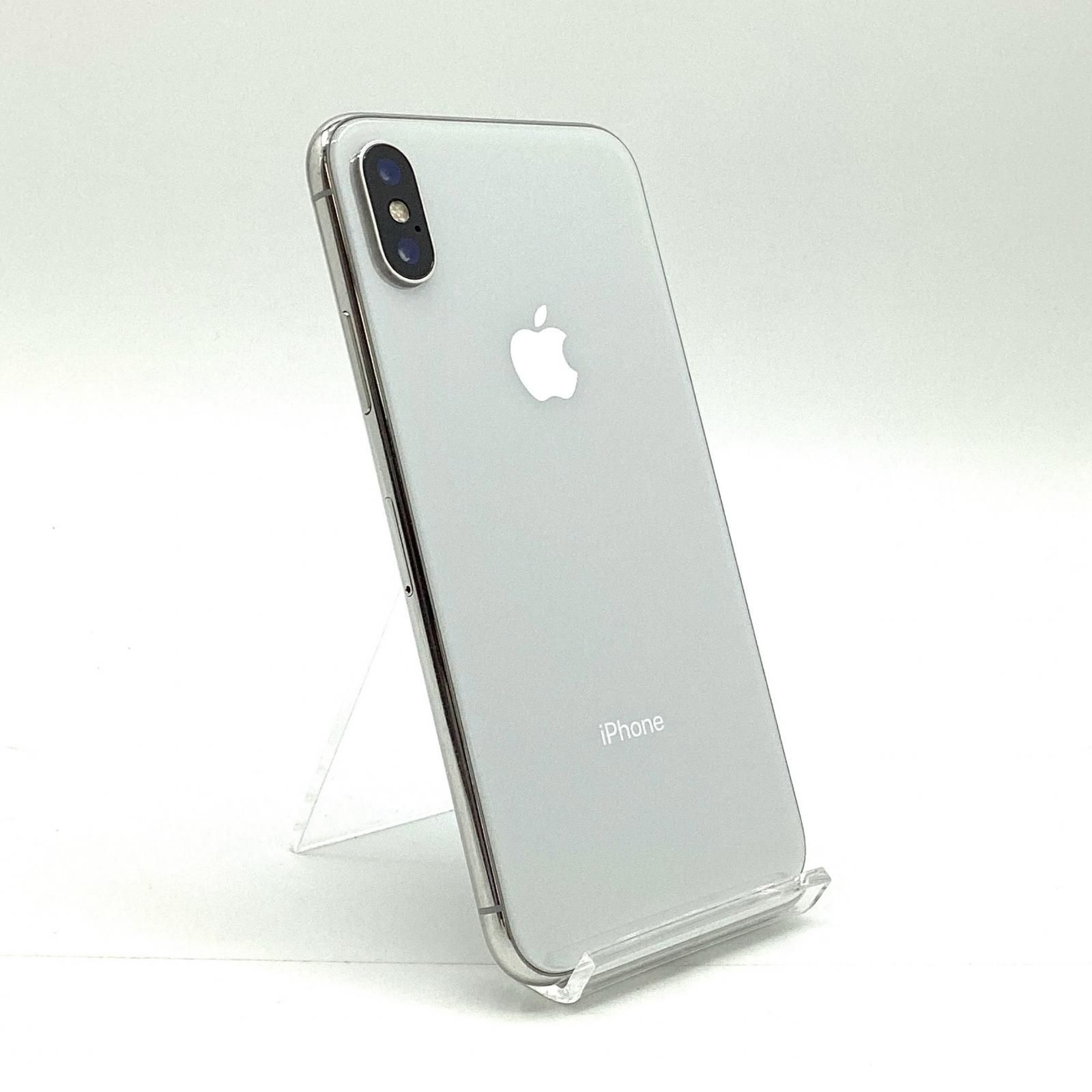 全額返金保証】【最速発送】 iPhone X 64GB シルバー docomo SIMフリー 