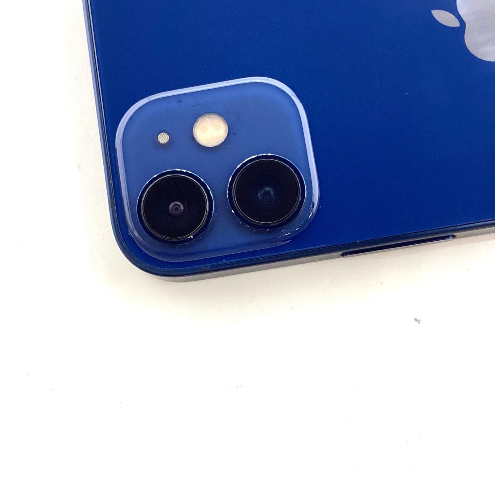 最速発送】 iPhone 12 mini 64GB ブルー Softbank 白ロム【難有