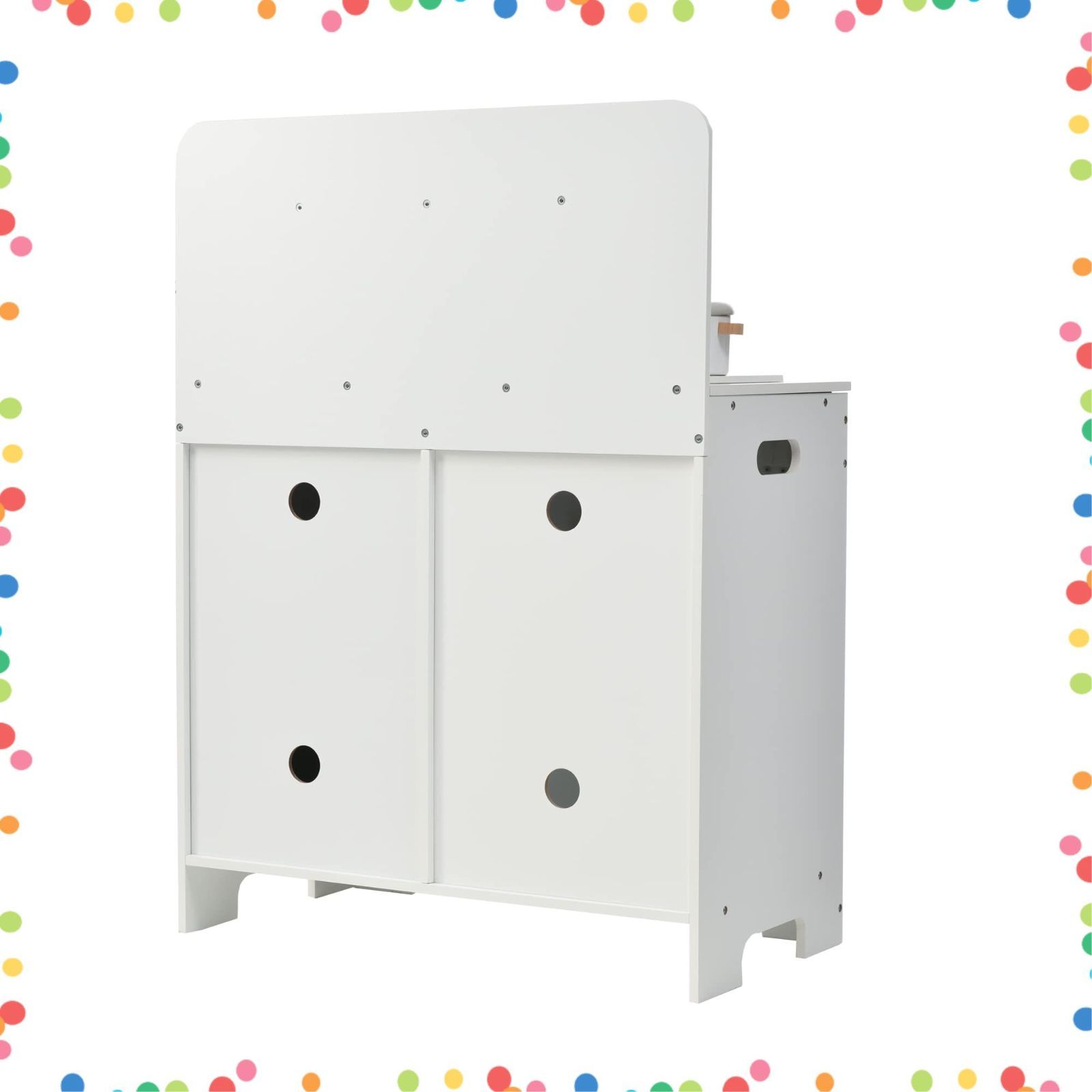  収納 子供用 まねっこ 知育玩具 コンロミニキッチン 台所 おもちゃキッチン ままごとセット 調理器具付き ベビー 木製 ギフトボックス付き キッチン おままごと ホワイト OSJ その他 文房具 事務用品