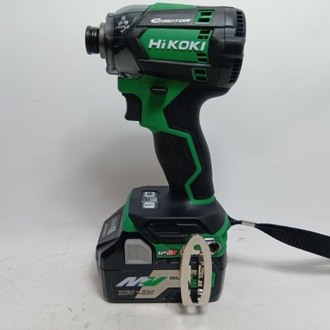 HiKOKI ハイコーキ インパクトドライバ WH 18 DC グリーン ♥品 S 充電器 充電池 ケース付 コードレス式 v 830174