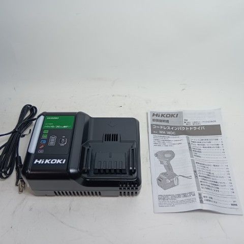  HiKOKI ハイコーキ インパクトドライバ WH 18 DC グリーン ♥品 S 充電器 充電池 ケース付 コードレス式 v 830174 電動インパクトドライバー ドリル ドライバー レンチ