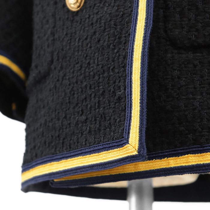 極美品】GUCCI グッチ ツイードジャケット タイガー 虎 ゴールドメタル