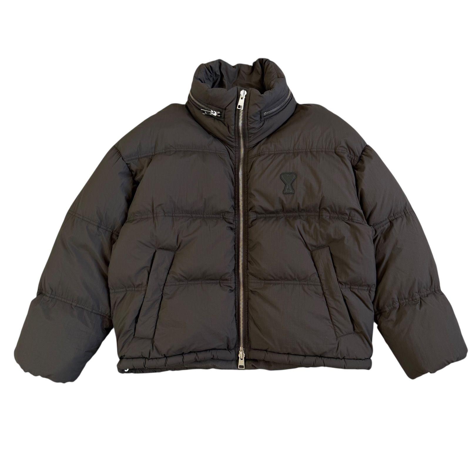 AMI Paris / アミパリス Ami de Coeur ダウンジャケット コーヒー