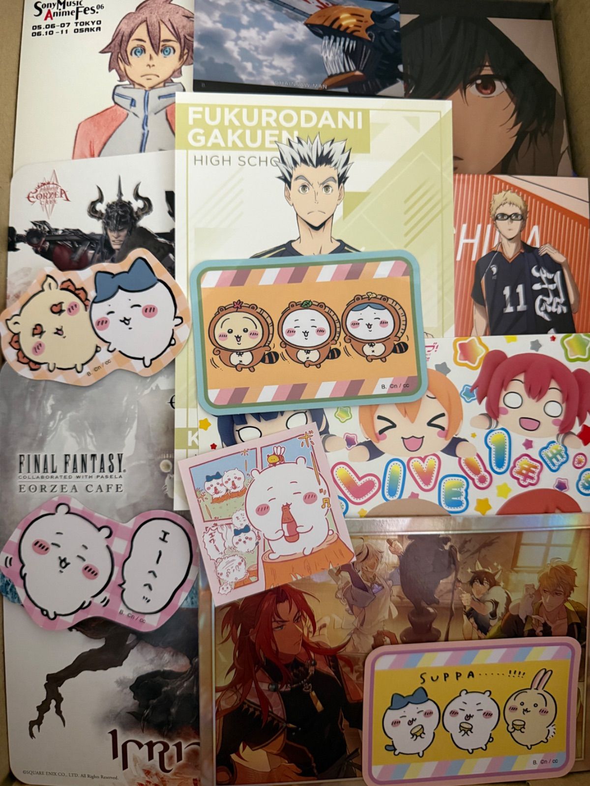 紙類 アニメ ゲーム まとめ売り 大量 コースター ポストカード カード