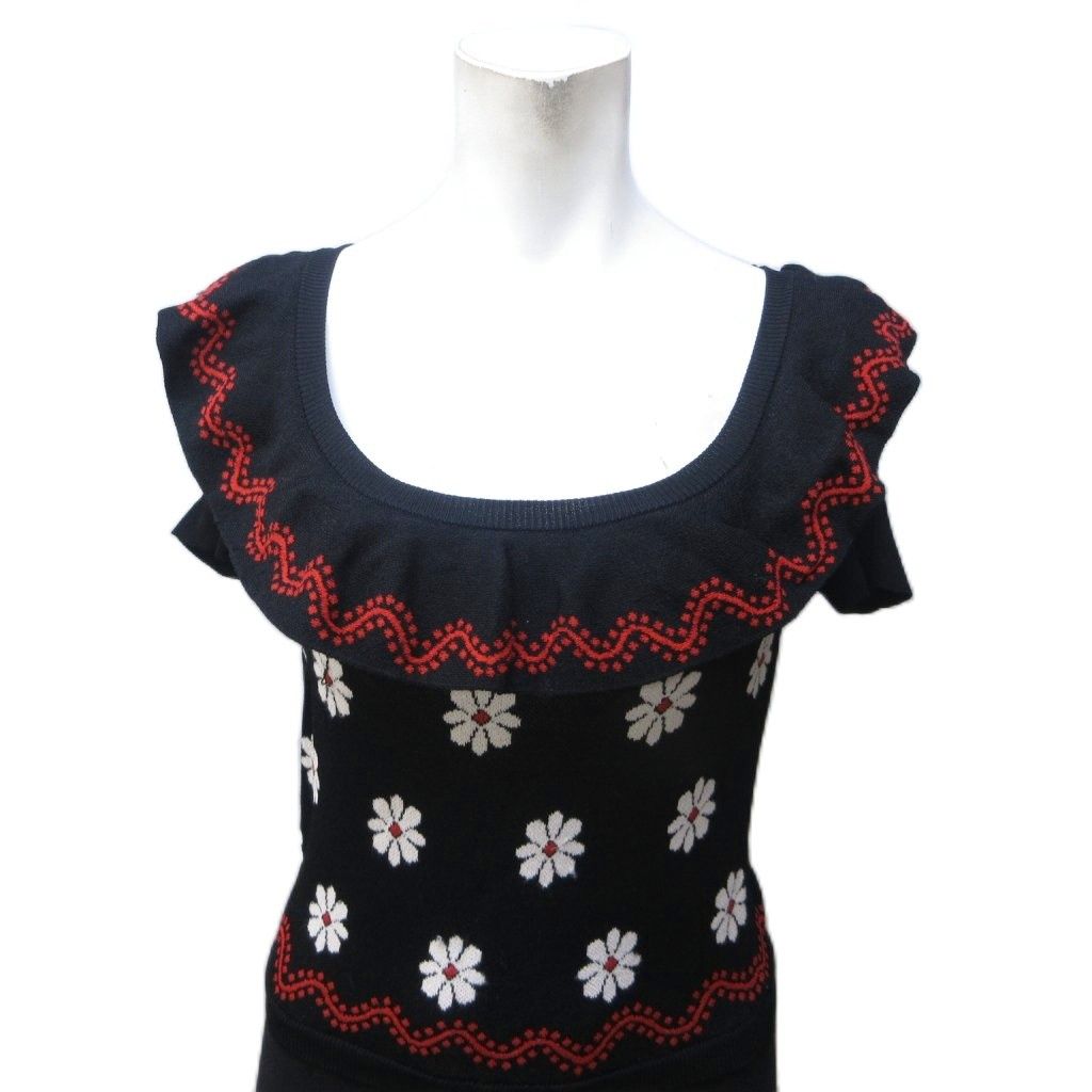 レッド ヴァレンティノ RED VALENTINO レーヨンナイロンニット