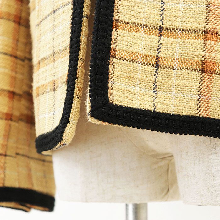 極美品】GUCCI グッチ ツイードジャケット タータンチェック リネン