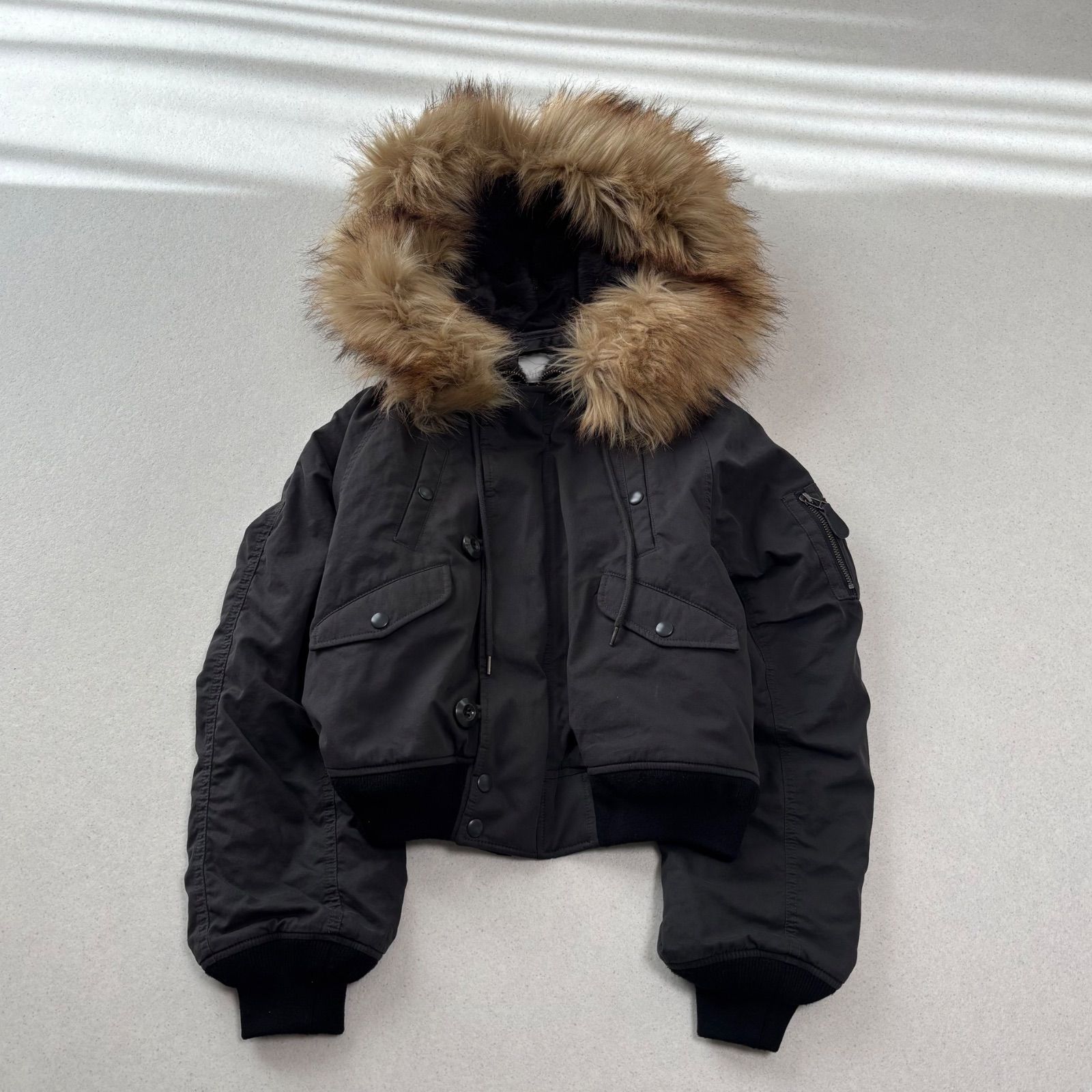 25AW moussy SHORT N2B black マウジー n-2b レディース フリーサイズ