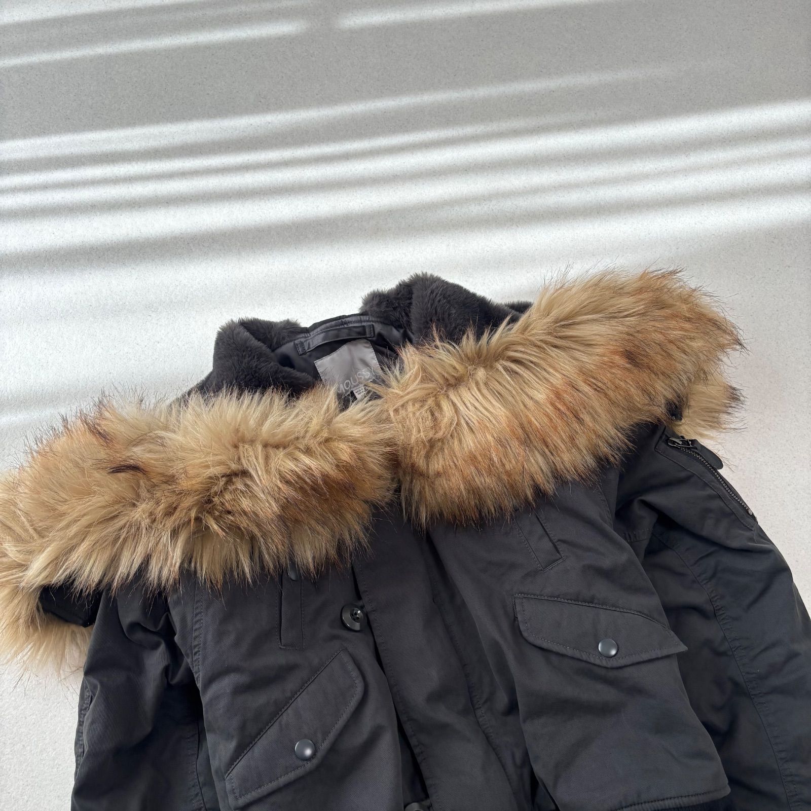 25AW moussy SHORT N2B black マウジー n-2b レディース フリーサイズ