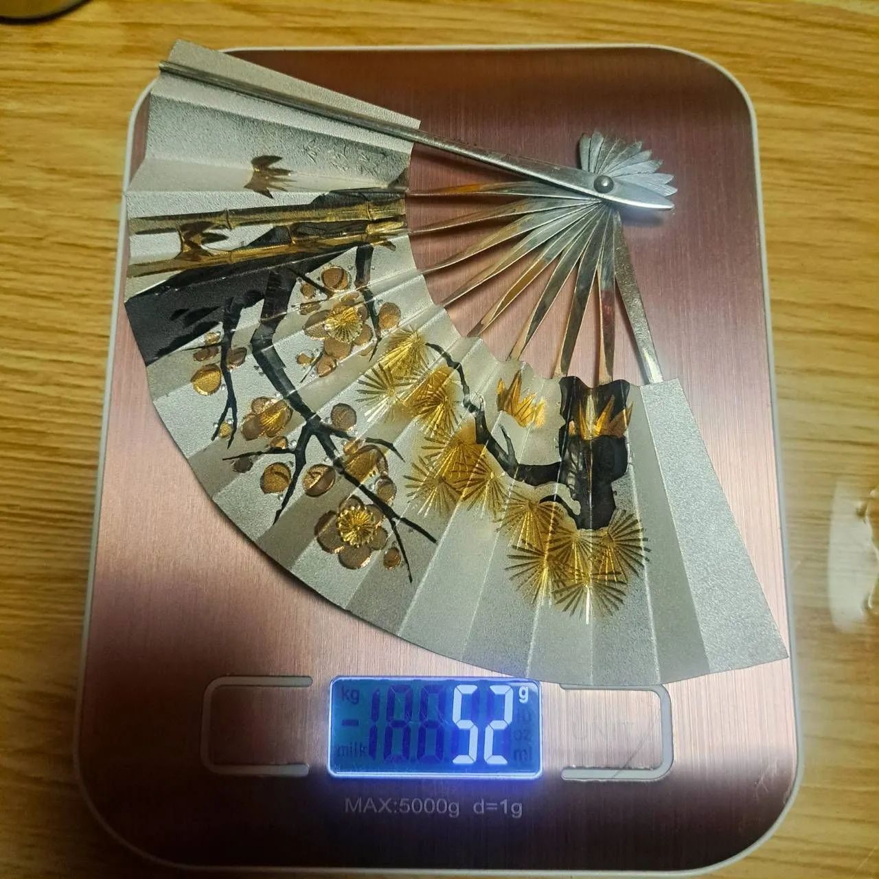 和柄 純銀 扇子置物 - メルカリ