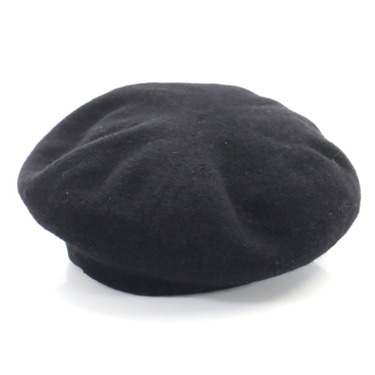 Vivienne Westwood 黒　ウールベレー帽 フリーサイズ Vivienne Westwood ACCESSORIES ヴィヴィアンウエストウッド