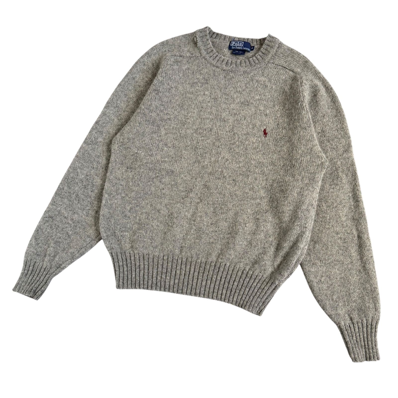 【美品】ポロバイラルフローレン　セーター　肉厚　ローゲージ　90s　ポニーロゴ Polo by Ralph Lauren / ポロバイラルフローレン 90's ウール100