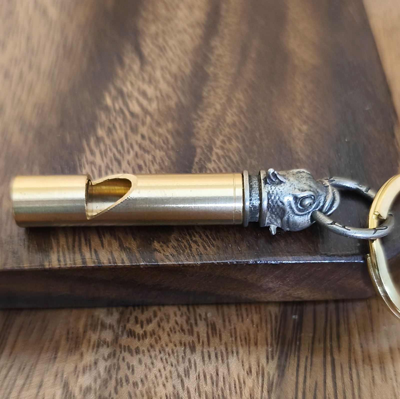 魚ホイッスル 真鍮製キーホルダー 防犯防災 開運 風水 縁起物 お守り