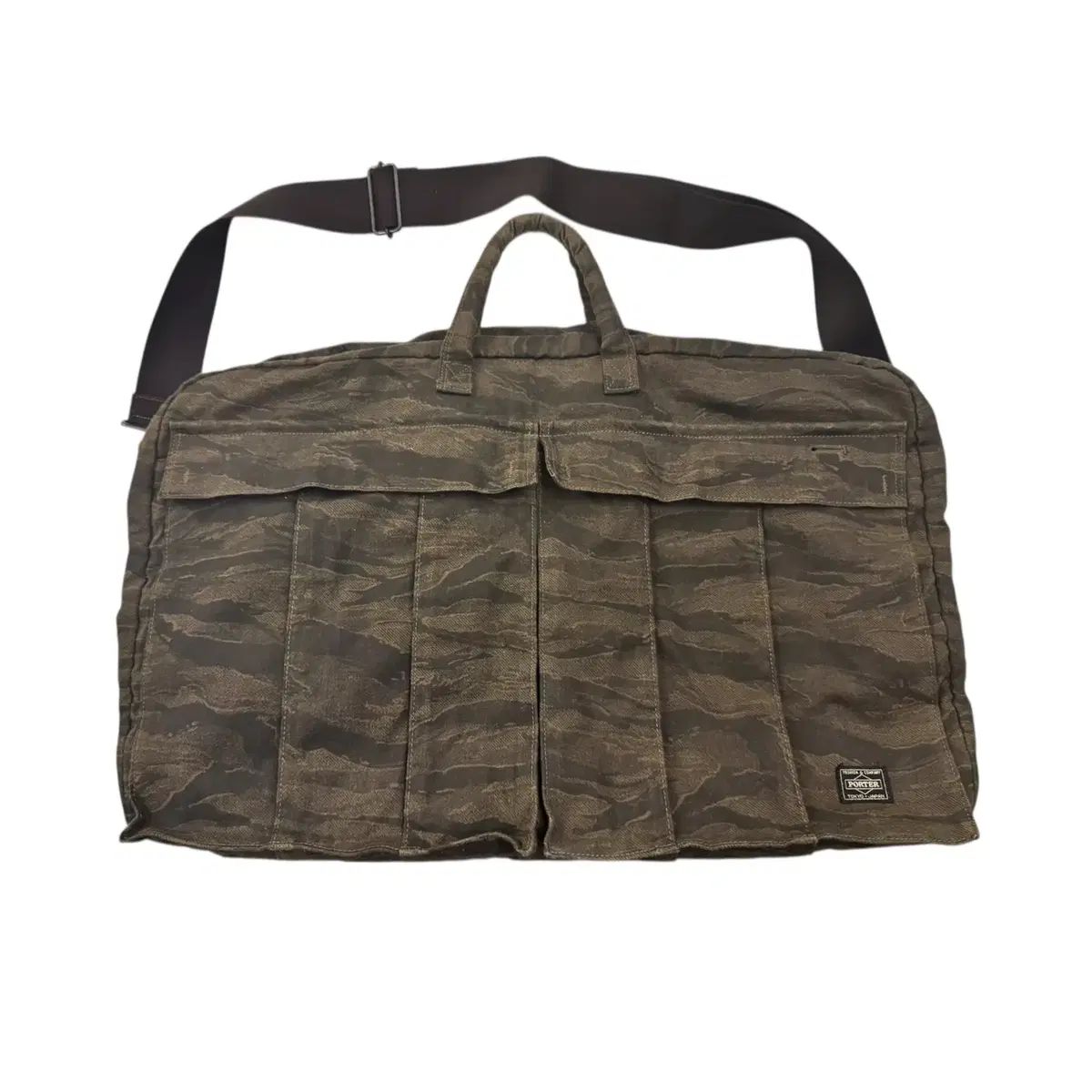 吉田ポーター 70周年 グリーンアイ 2way ボストンバッグ タイガーカモ